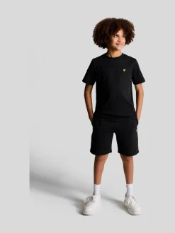 Noir - T-shirt Lyle & Scott Essentials Col rond pour Garçons