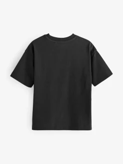 Noir - T-shirt Manches courtes (3-16ans)
