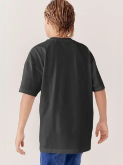 Noir - T-shirt Manches courtes (3-16ans)