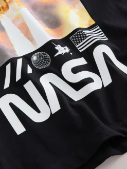 Noir - T-shirt NASA à manches courtes (3-16ans)