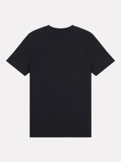 Noir - T-shirt New Balance en jersey à logo en coton empilé