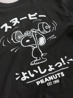 Noir - T-shirt Snoopy à manches courtes (3-16ans)