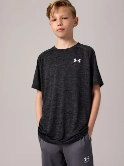 Noir - T-shirt Under Armour Cotton Tech 20 à manches courtes