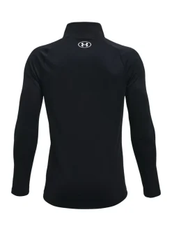 Noir - Under Armour Youth Tech 2.0 1/2 Sweatshirt zippé