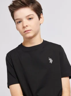 Noir - U.S. Polo Assn. Double Horsemen T-Shirt