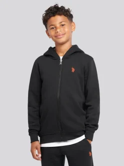 Noir - U.S. Polo Assn. Ensemble Survêtement et Sweat-shirt à capuche zippé Double Horsemen