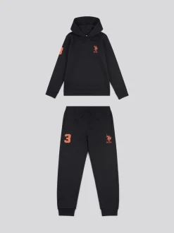 Noir - U.S. Polo Assn. Ensemble sweat-shirt à capuche et survêtement Player 3