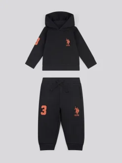 Noir - U.S. Polo Assn. Ensemble sweat-shirt à capuche et survêtement Player 3