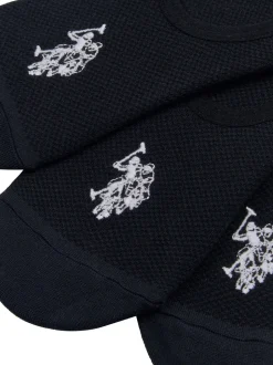 Noir - U.S. Polo Assn. Lot de chaussettes de sport invisibles 5