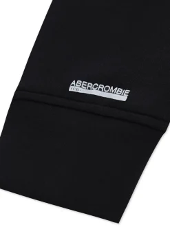 Noir - Veste hybride légère à logo Abercrombie & Fitch