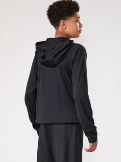 Noir - Veste zippée Gym King en poly léger