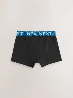 Noir avec taille brillante - Lot de 7 boxers (2-16ans)