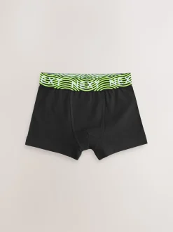 Noir avec taille brillante - Lot de 7 boxers (2-16ans)