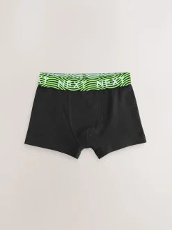 Noir avec taille brillante - Lot de 7 boxers (2-16ans)