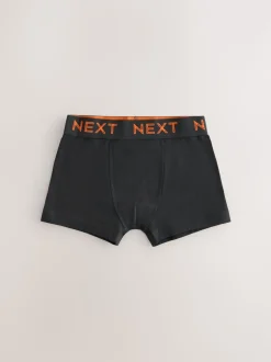 Noir avec taille de couleur contrastante - Lot de 10 boxers (1.5-16ans)