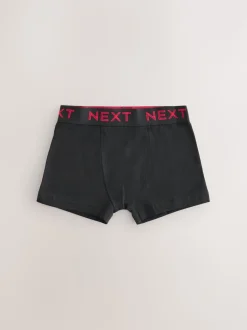 Noir avec taille de couleur contrastante - Lot de 10 boxers (1.5-16ans)