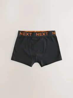 Noir avec taille de couleur contrastante - Lot de 5 boxers (1.5-16ans)