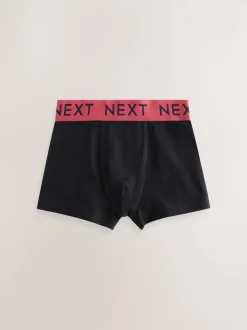 Noir avec taille universitaire - Lot de 5 boxers (1.5-16ans)