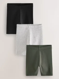 Noir et blanc - Lot de 3 shorts cyclistes (3 mois à 7 ans)
