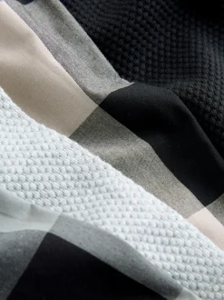 Noir gris - Lot de 2 pyjamas oversize tissés à carreaux (3-16ans)