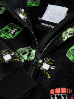 Noir Minecraft - Tout-en-un sous licence polaire (4-16ans)