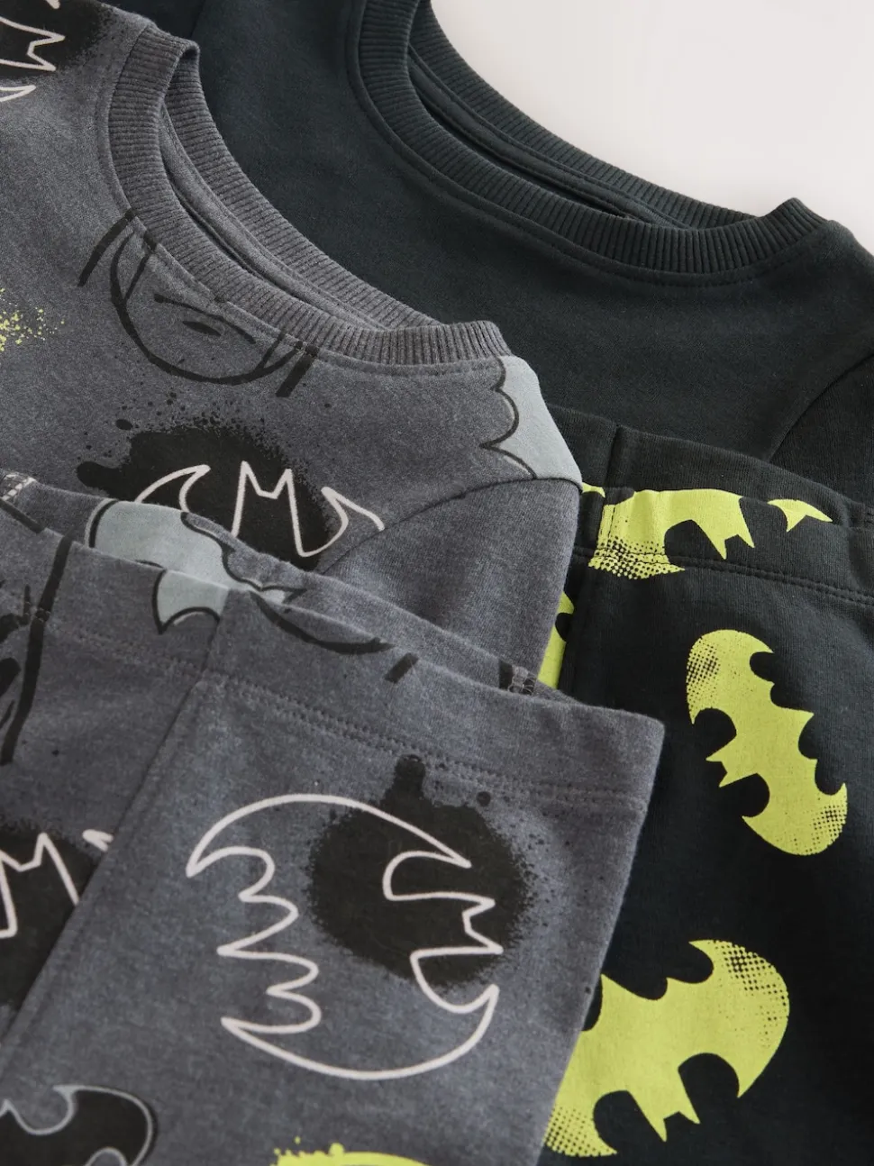 Noir motif Batman - Lot de 2 pyjamas Snuggle sous licence (9mois -10ans)