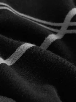 Noir motif losanges - Polos tricotés à col zippé (3-16yrs)