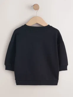 Noir motif ours - Sweat-shirt imprimé (3mois à7ans)