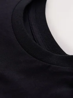 Noir motif voiture - T-shirt imprimé graphique à manches longues (3mois-8ans)