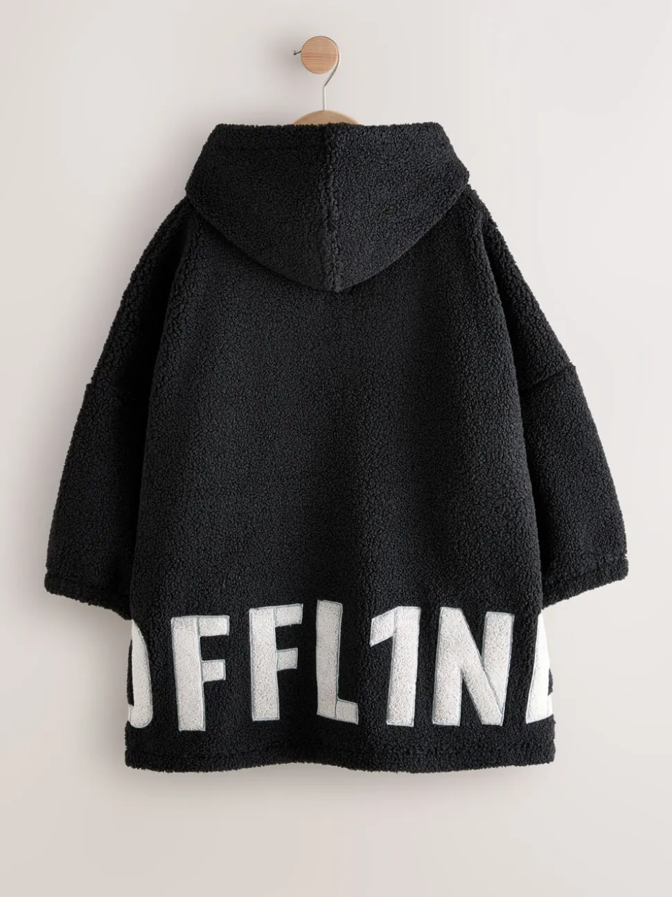 Noir Offline - Sweat à capuche avec couverture en polaire (3-16ans)