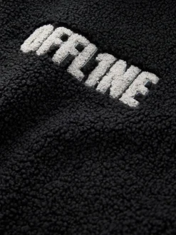 Noir Offline - Sweat à capuche avec couverture en polaire (3-16ans)