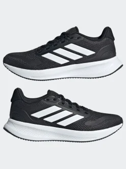 Noir/Blanc - adidas Baskets Runfalcon 5 Lace Running Junior