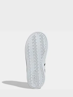 Noir/Blanc - adidas Grand Court 3.0 Baskets enfant à lacets élastiques