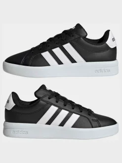 Noir/Blanc - adidas Grand Court 3.0 Baskets junior