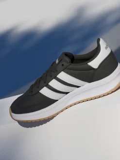 Noir/Blanc - adidas Run 70s 2.0 Baskets Dentelle Junior