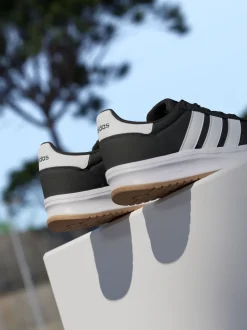 Noir/Blanc - adidas Run 70s 2.0 Baskets Dentelle Junior