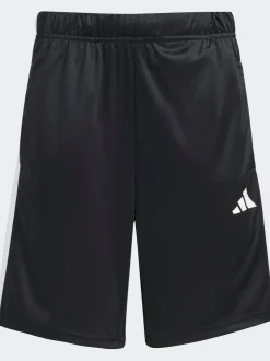 Noir/Blanc - adidas Train Essentials Ensemble T-shirt et short à 3rayures pour enfant