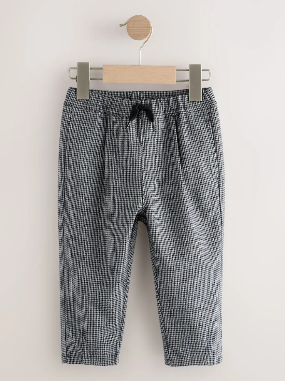 Noir/blanc à carreaux - Pantalons élégants à enfiler (3mois à7ans)