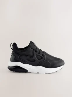 Noir/Blanc - Entraîneurs en dentelle élastique