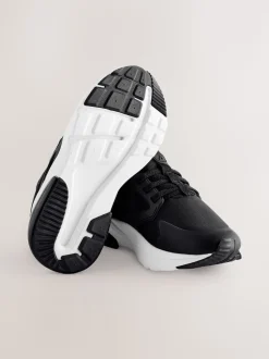 Noir/Blanc - Entraîneurs en dentelle élastique