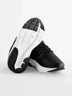 Noir/Blanc - Entraîneurs en dentelle élastique