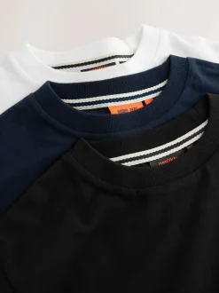 Noir/Blanc - Lot de 3 t-shirts Superdry