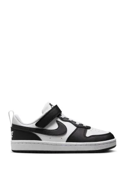 Noir/Blanc - Nike Baskets Junior Court Borough Low Recraft