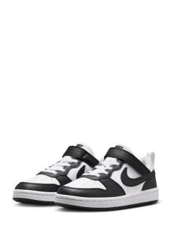Noir/Blanc - Nike Baskets Junior Court Borough Low Recraft