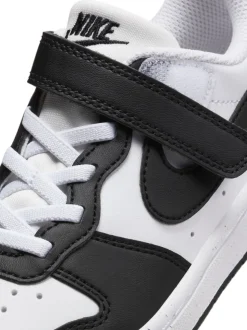 Noir/Blanc - Nike Baskets Junior Court Borough Low Recraft