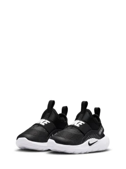 Noir/Blanc - Nike Infant Flex Tapis de couloir 4 Trainers