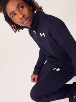 Noir/Blanc - Survêtement en tricot Under Armour