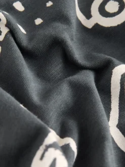 Noir/blanc Digger - T-shirt imprimé sur l’ensemble à manches courtes (3 mois7 ans) (3mois7ans)