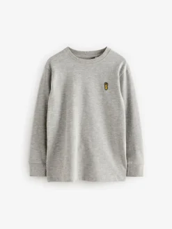 Noir/Blanc/Gris - Lot de 4 T-shirts à manches longues et confortables (3-16ans)