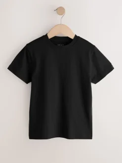 Noir/blanc/gris/kaki - Lot de 4 t-shirts à manches courtes (3-16 ans)
